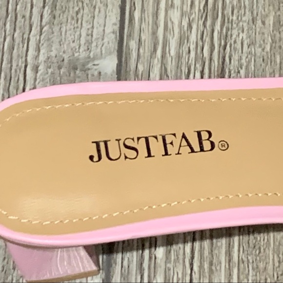 Just Fab | Corisande Slip On Mules Pink Size 8 NWT - Picture 11 of 14